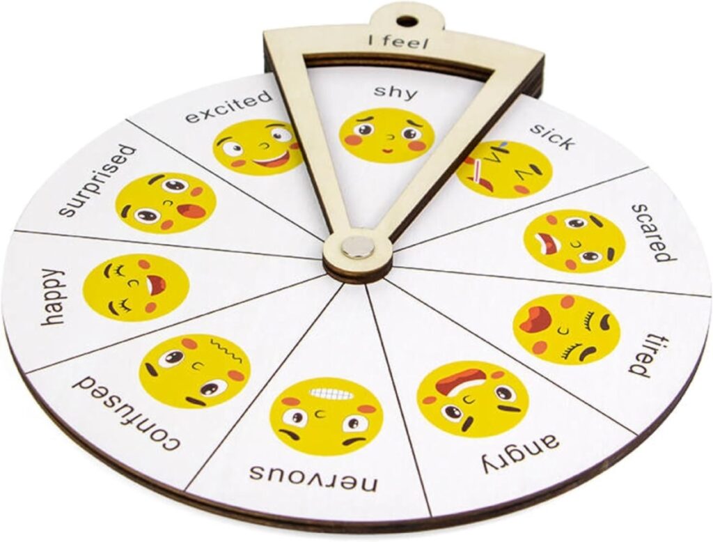 Wooden Kids Emotion Wheel